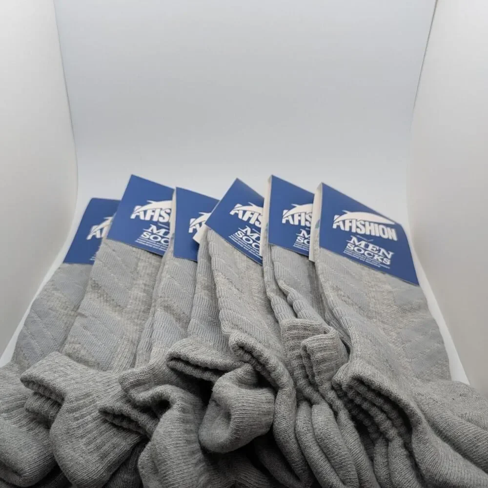 AH Fashion gray ankle socks 6 pack